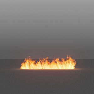 3D burning flames 03 vdb