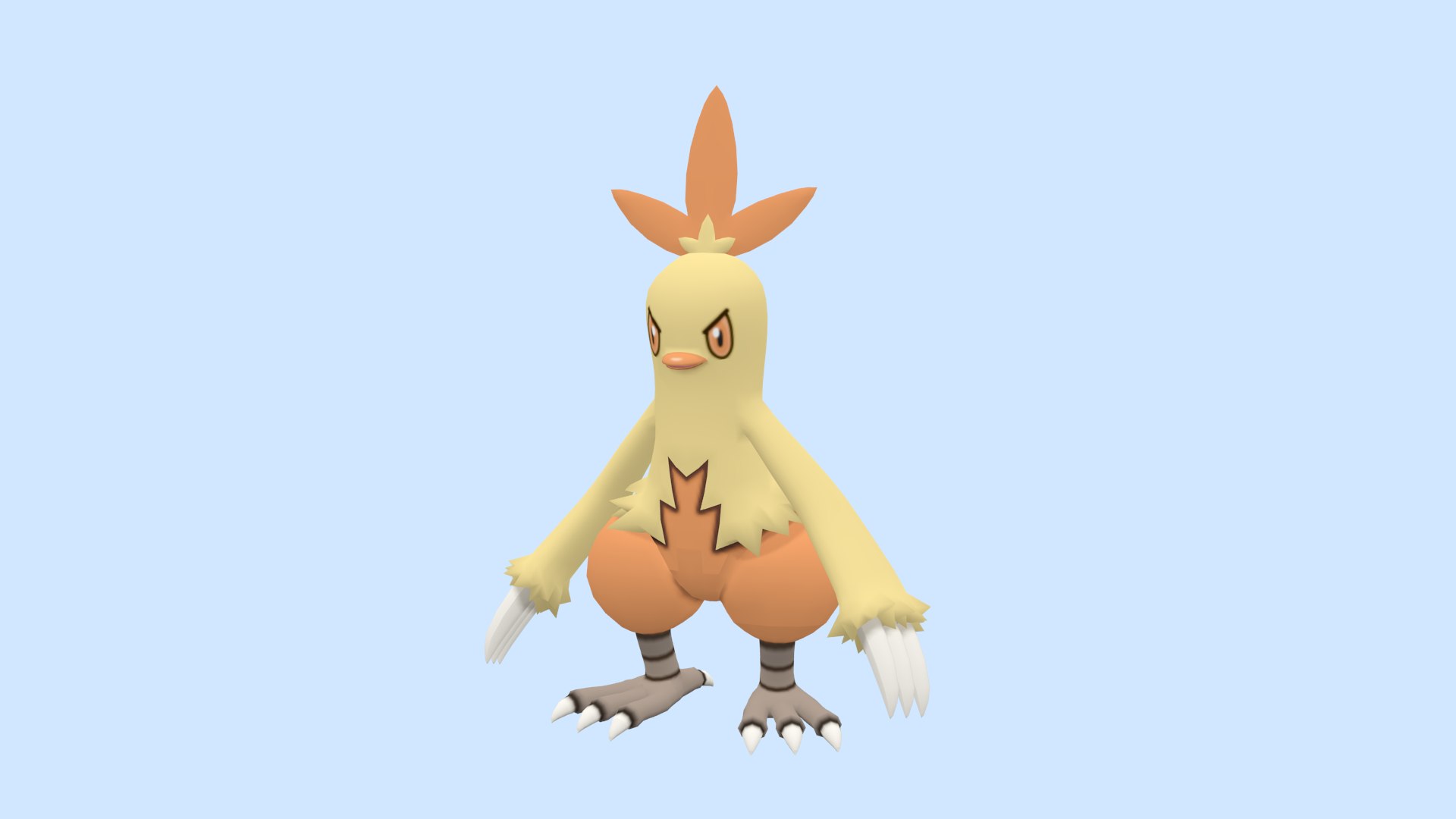 3D модель POKEMON Combusken Animated Game Already model - TurboSquid ...