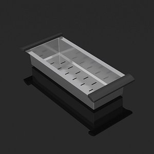 stainless steel colandar 3d model