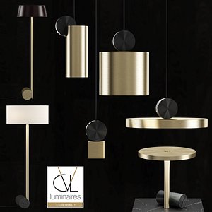 3D cvl contract pendant light model