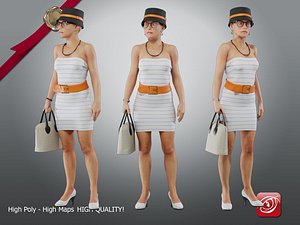 casual female cc 21 3D model