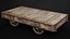 Wooden Platform Trolley Table with Fabric - 4K PBR Game Ready
