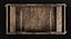 Wooden Platform Trolley Table with Fabric - 4K PBR Game Ready