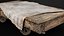 Wooden Platform Trolley Table with Fabric - 4K PBR Game Ready