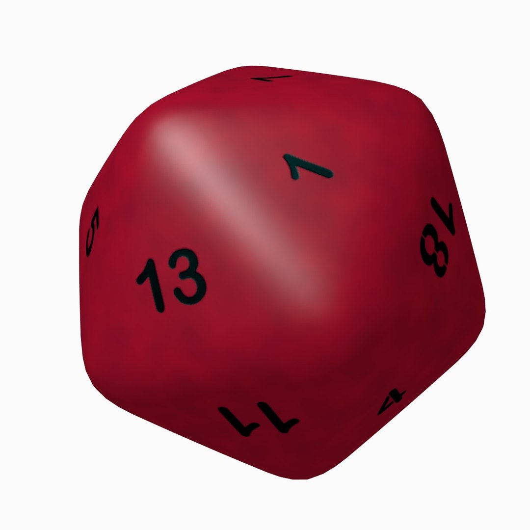 3d Model Sided Dice