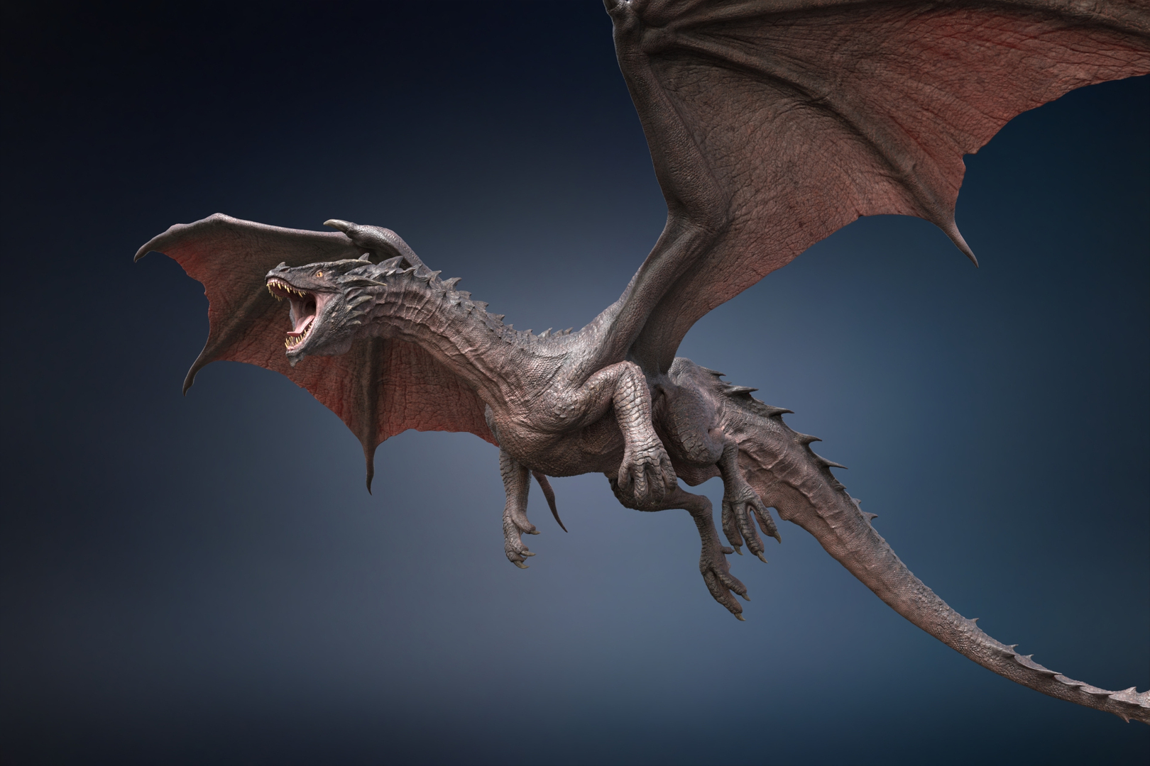 3D Dragon Adult Rigged Model - TurboSquid 1767258