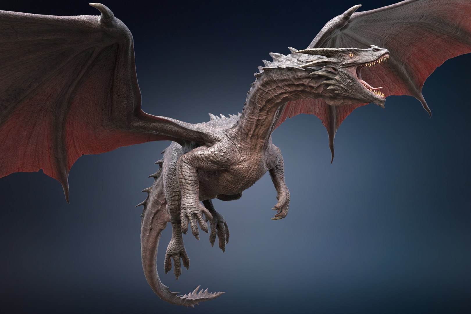 3D Dragon Adult Rigged model - TurboSquid 1767258