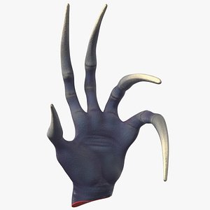 3D scary creature wrist science fiction model