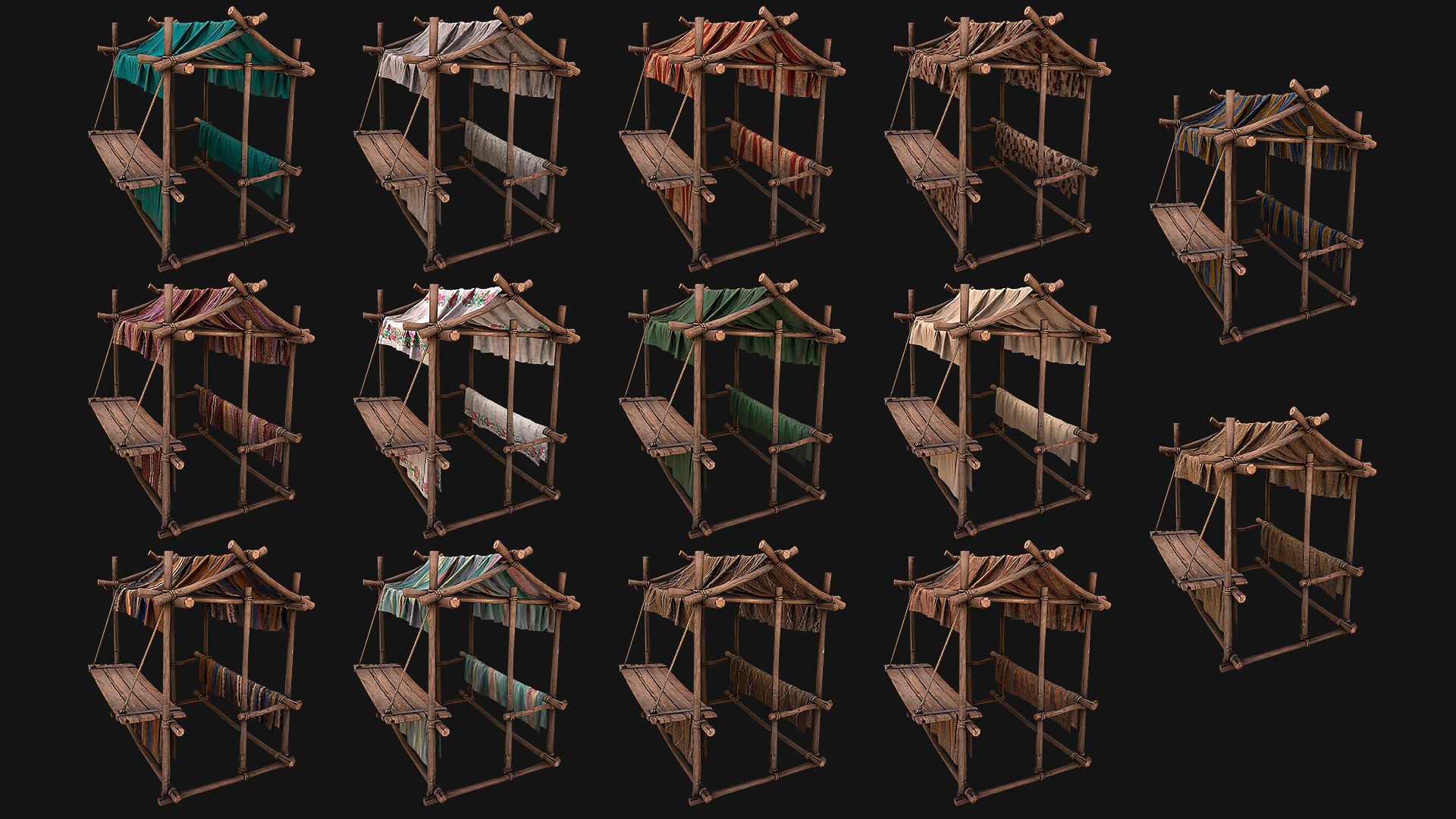 3D model Medieval Market Stalls Tent Pack https://p.turbosquid.com/ts-thumb/6p/kGNnhq/9a/alltent3image2/png/1660209963/1920x1080/fit_q87/cf56f7e4ac5662c002643d37fa34e6561c0d9fd5/alltent3image2.jpg