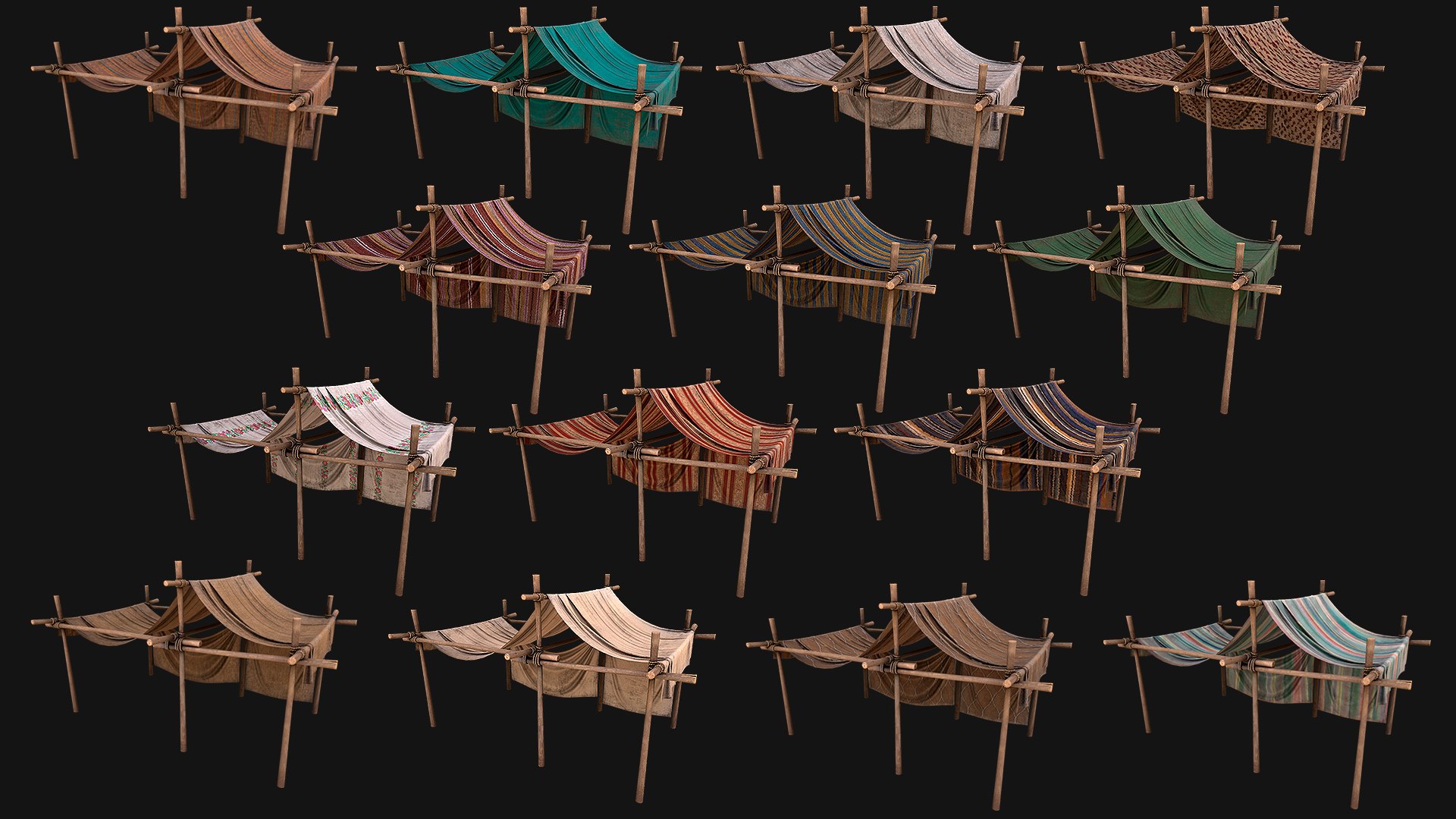3D model Medieval Market Stalls Tent Pack https://p.turbosquid.com/ts-thumb/6p/kGNnhq/Im/alltent5allimage2/png/1660209970/1920x1080/fit_q87/1695c0deb653cc619d963c6f5102231d8035ae01/alltent5allimage2.jpg