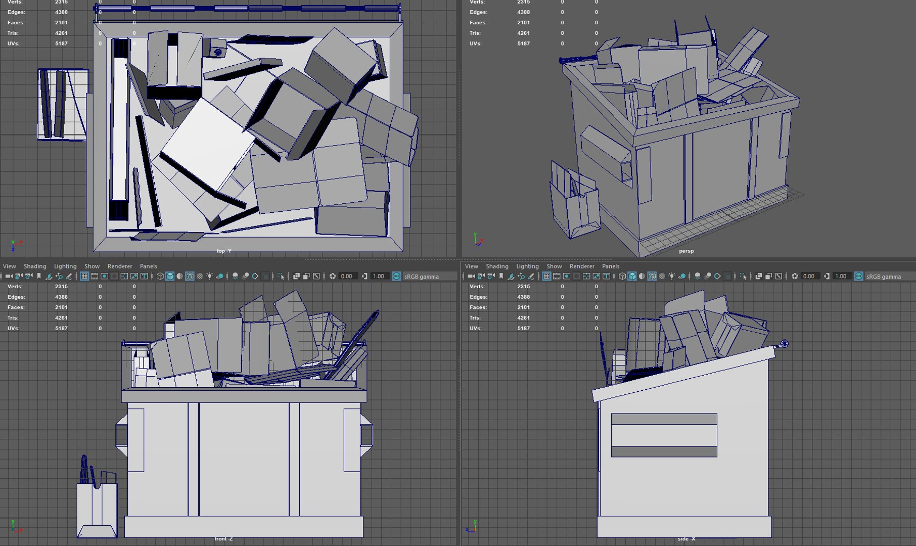 Container Paper Model - TurboSquid 1622047