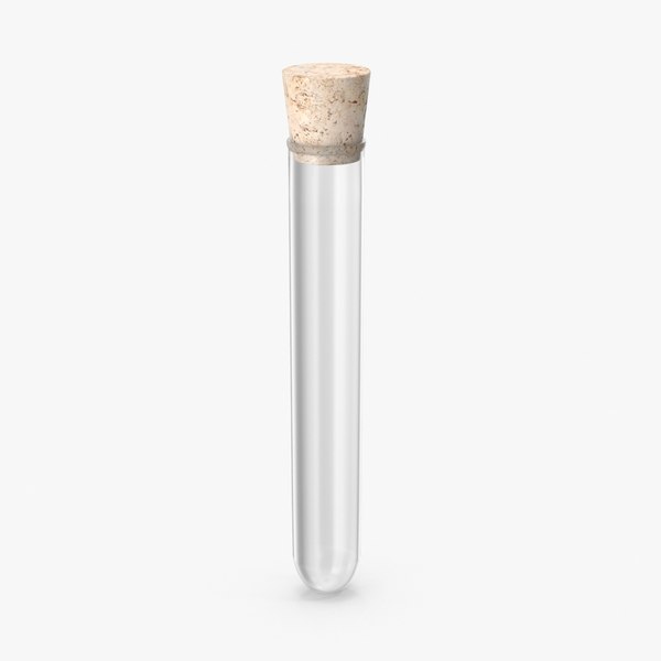 3d model small test tube cork