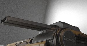 3d model cannon tank