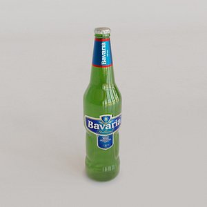 3D Bavaria Beer Bottle