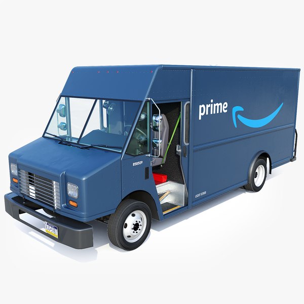 3D model Step Van Amazon truck