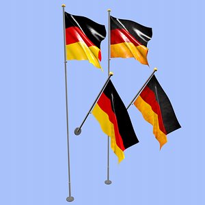 3D germany flag