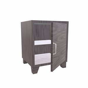 bedside pbr-low-poly 3D model