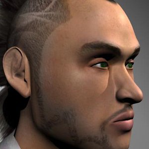 calvin skater dude character 3d model