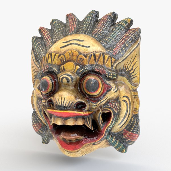 modelo 3d Indonesian ritual mask - TurboSquid 2113006