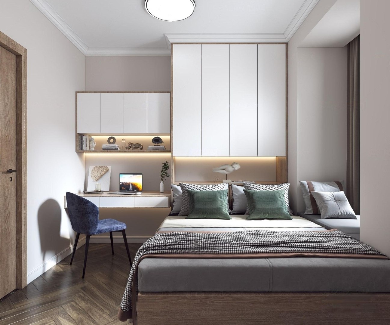 Tatami Modern bedroom 3D - TurboSquid 2122188