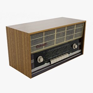 vintage soviet radio rodina 3D model