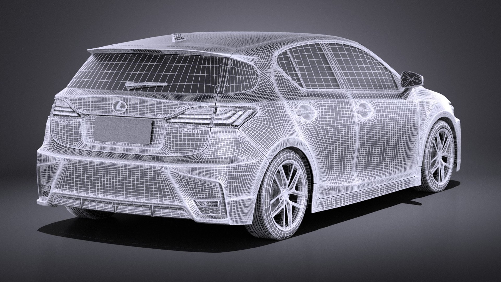 3d Model Of 2016 Lexus Ct