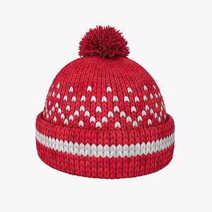 Knitted winter hat