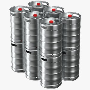 Beer Kegs 3D model