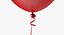 Ballons à air sertie de chiffres et de rubans