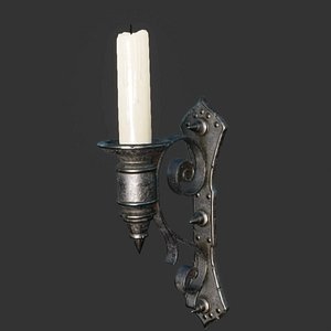 3D wall candlestick old model