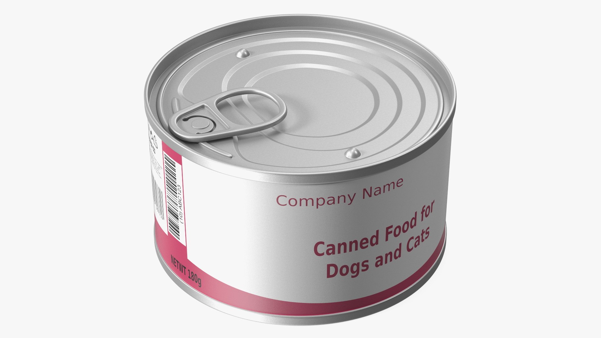 Canned Food for Pets Mockup 3D model preview