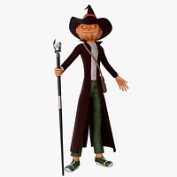 Mojo Fully Rigged Stylized Low poly 3D model