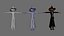 Mojo Fully Rigged Stylized Low poly 3D model