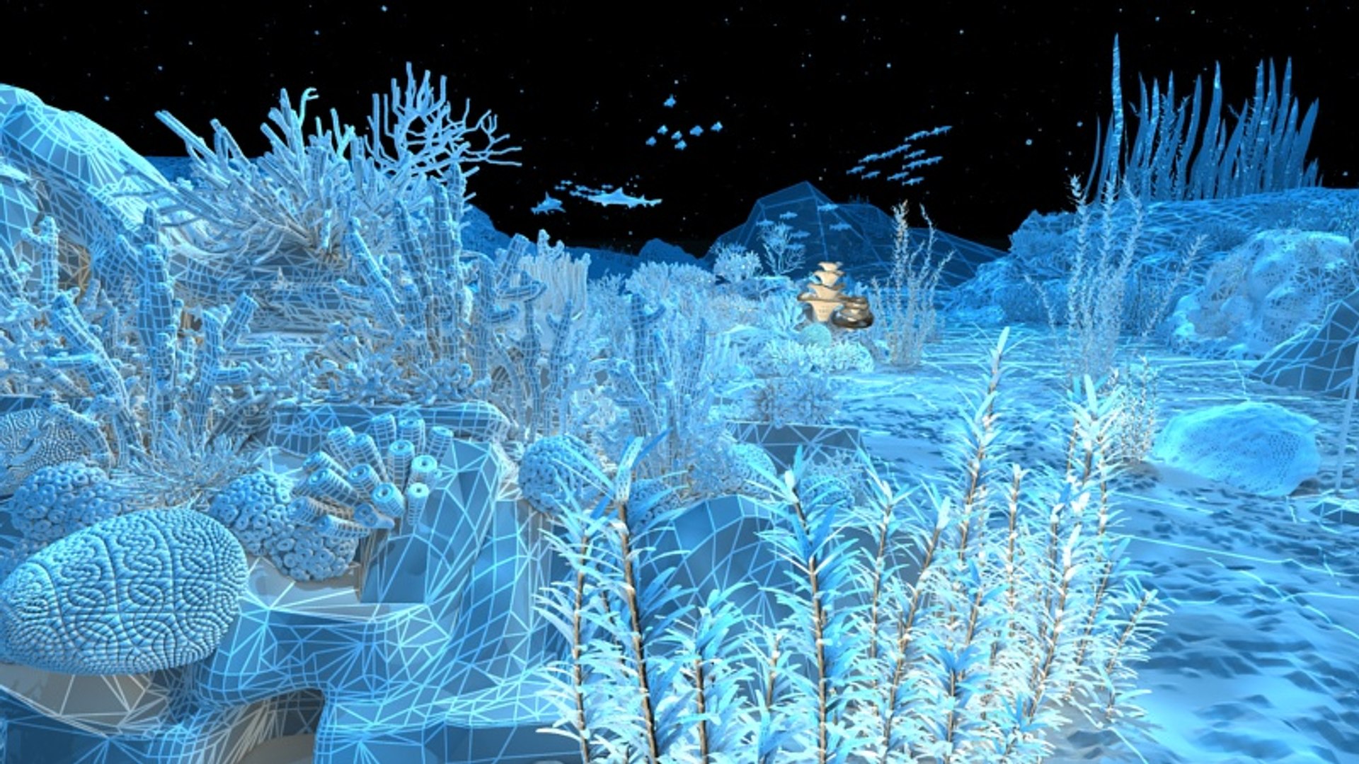 Ocean Floor Coral Reefs 3d Max