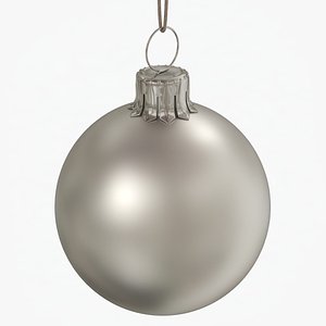 Christmas Ball Silver Matte