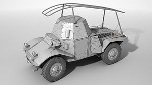 Panhard 178 Fu Panzerspahwagen P204 f command 3D model