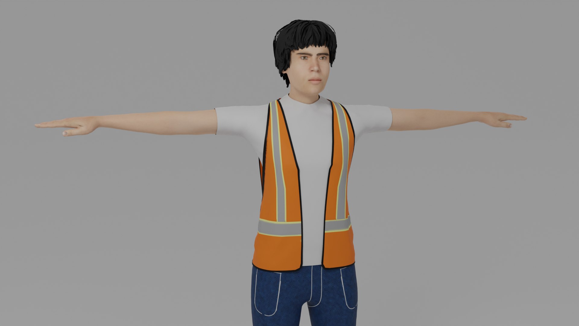 3D Model Worker Man - TurboSquid 2041887