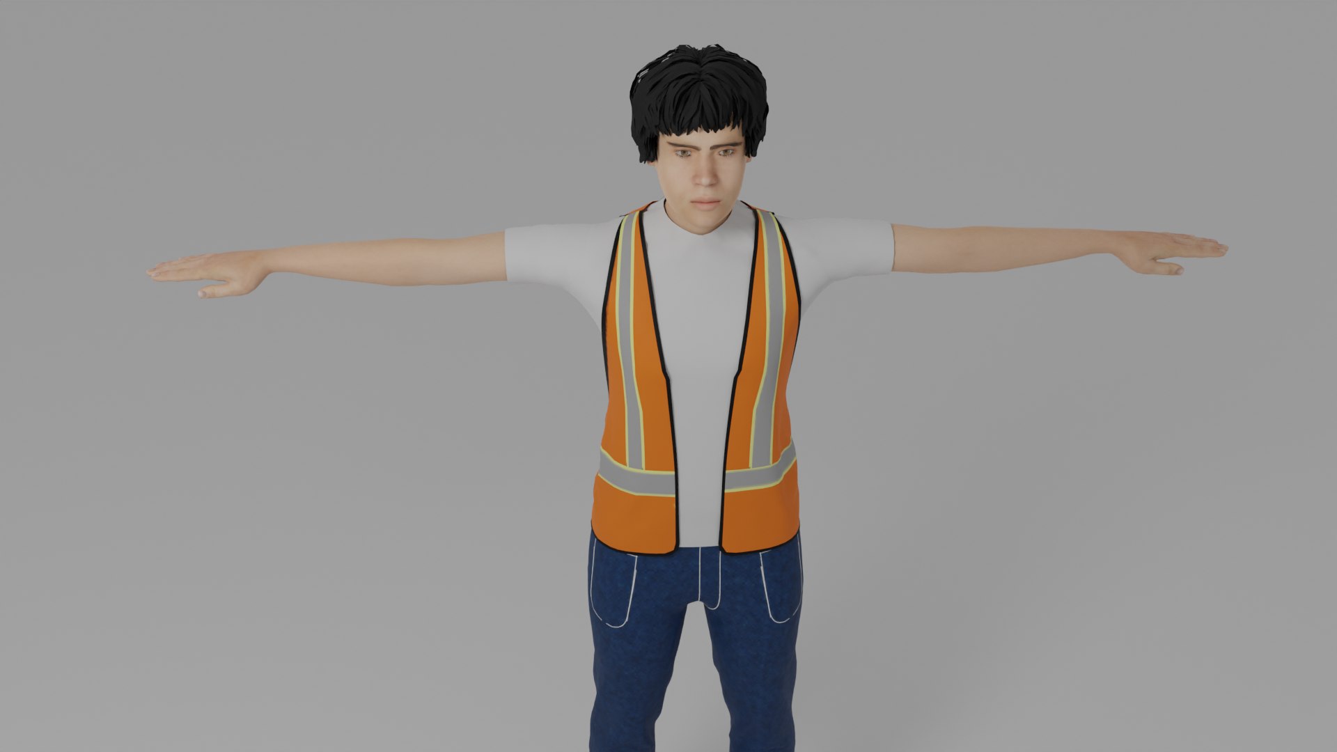 3D Model Worker Man - TurboSquid 2041887