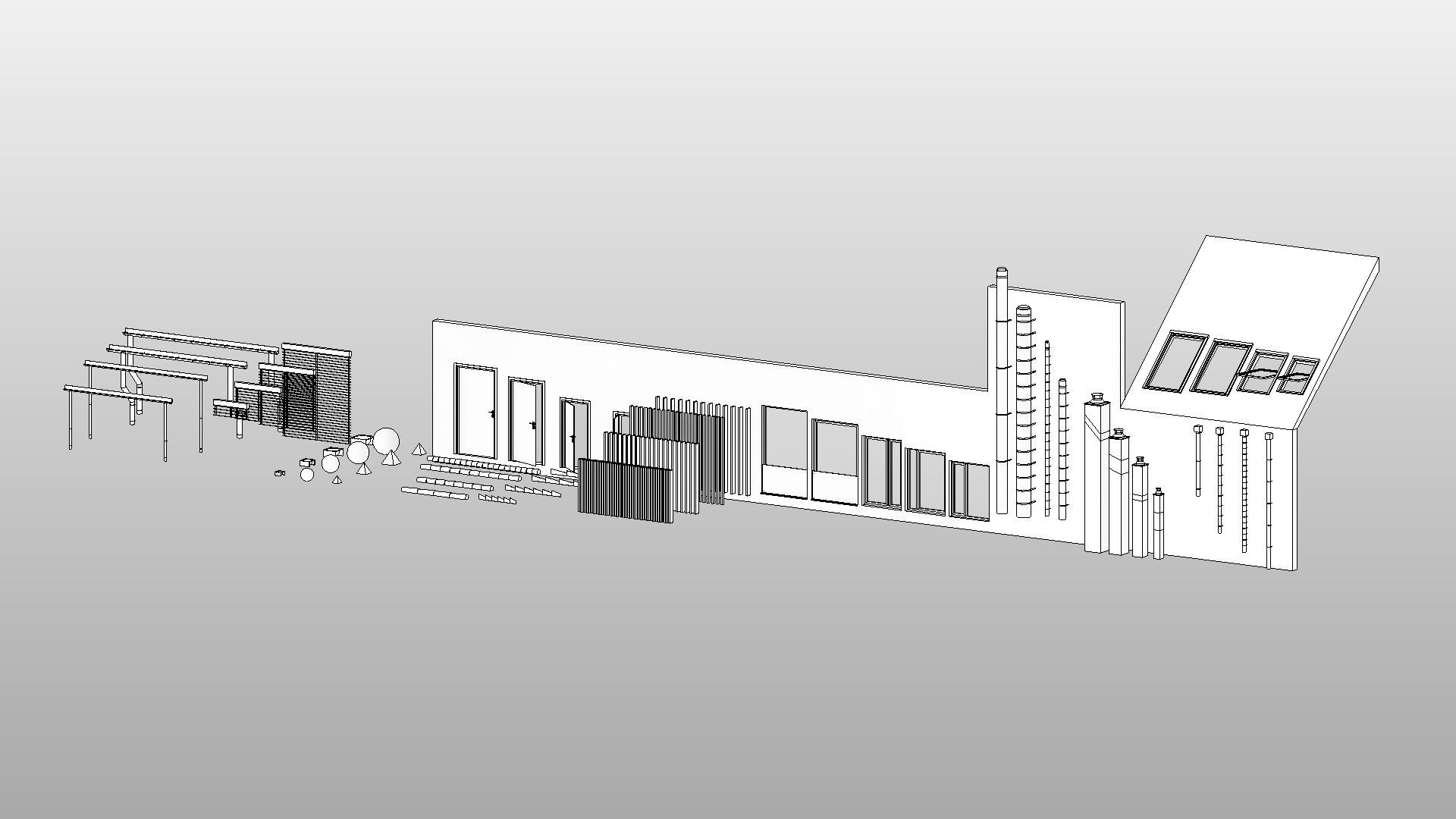 Bungalow 8 - Created with fully parametric Revit Families 3D https://p.turbosquid.com/ts-thumb/6q/izMNYv/EG/3revitfamilyparametricdoorwindowlamproofwallchimneyraingutterrollerblinds/jpeg/1627144207/1920x1080/fit_q87/3c3bdc42fa622a2d8f9fe10fb34de1e04d4426ee/3revitfamilyparametricdoorwindowlamproofwallchimneyraingutterrollerblinds.jpg
