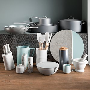 3D realistic kitchen accessories 7