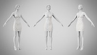 Dress 34 Abstract Pebble Repeat