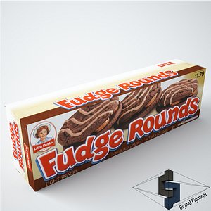 3d little debbie fudge rounds model