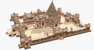 3D landscapes park temple phimai model