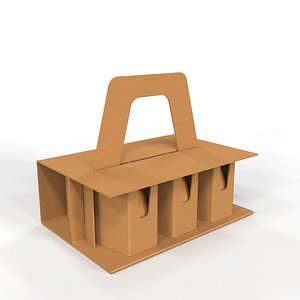3D Cardboard Egg Holder Box for Safe Packaging and Retail Display model