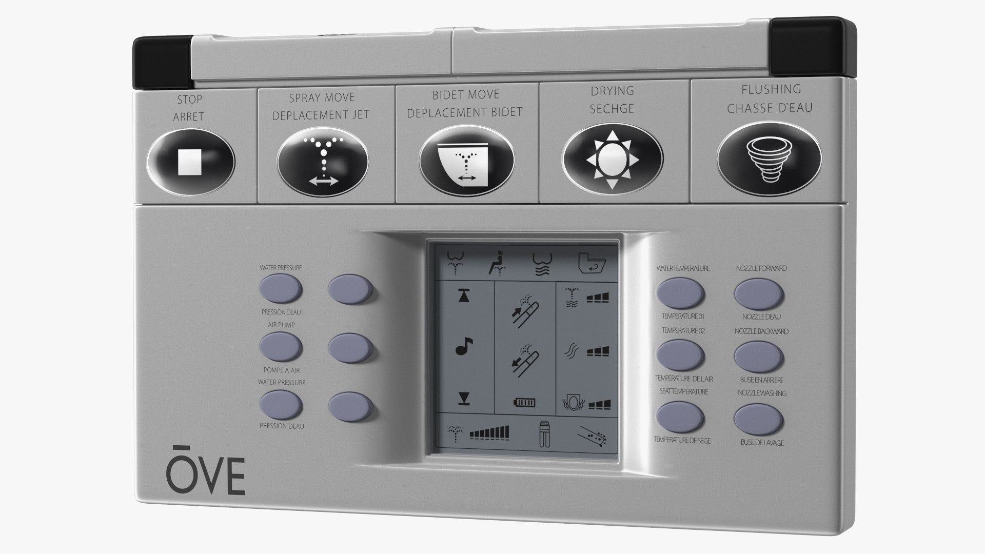 3D Ove Decors Smart Toilet Remote Control TurboSquid 1805443