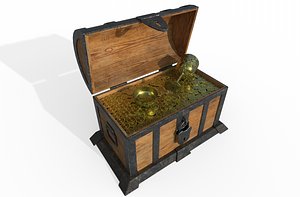 3D treasure box low-poly vr - TurboSquid 1319137