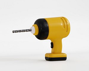 Cordless Power Drill Machine 3d model