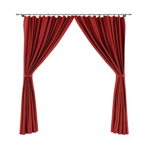 3dsmax red curtains