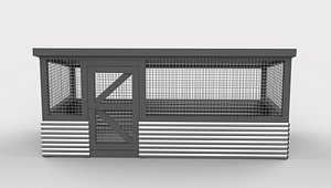 3D Chicken Coop 03 3D model