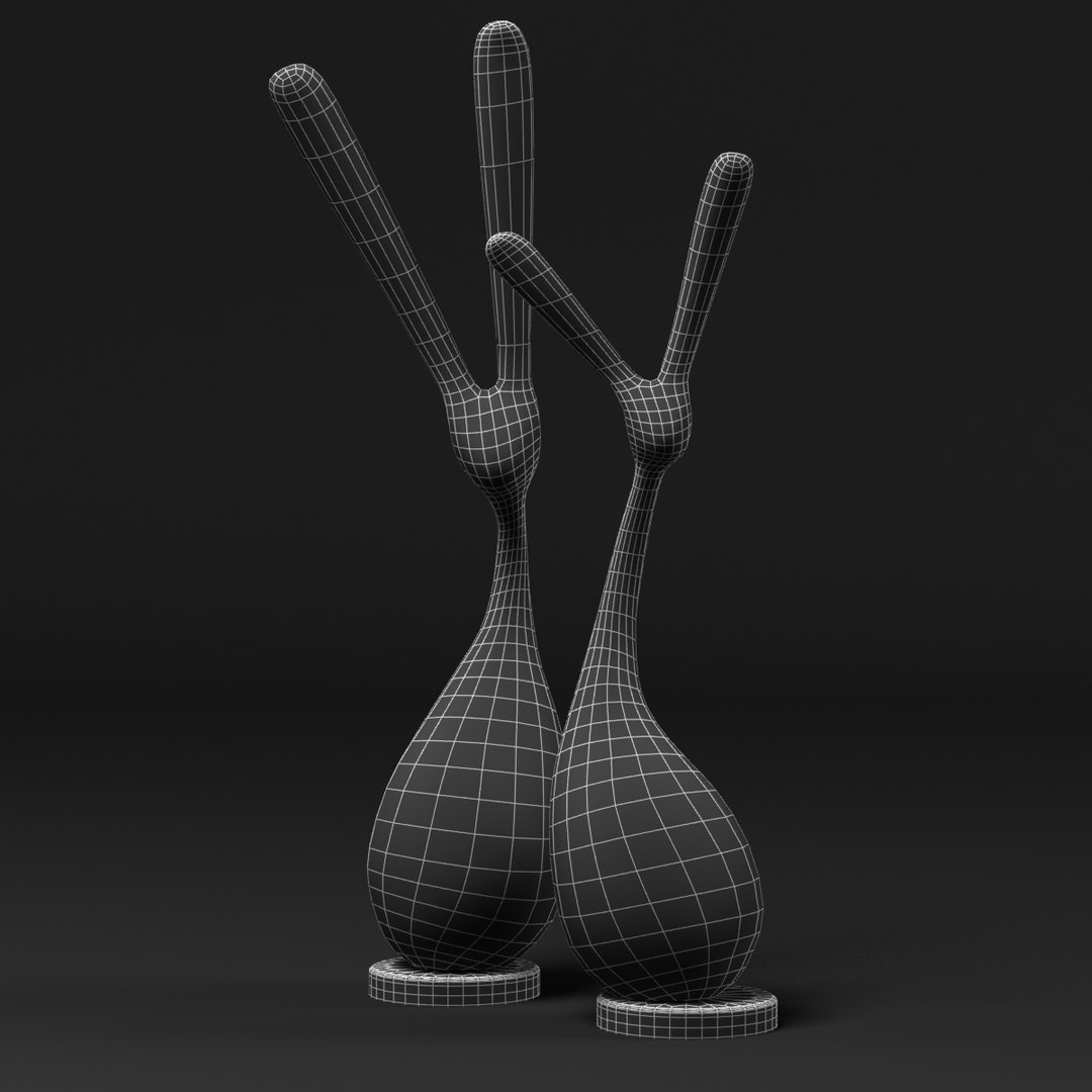 Clay Rabbits Figurine 3D Model - TurboSquid 1221024